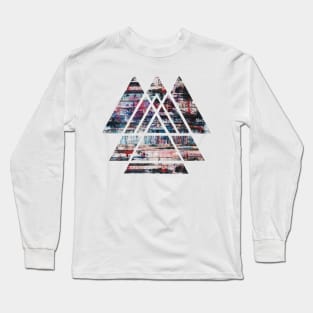 Scared Geometry Triangles Long Sleeve T-Shirt